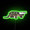 Common Snapping Turtle Neon RGB Sign in Green