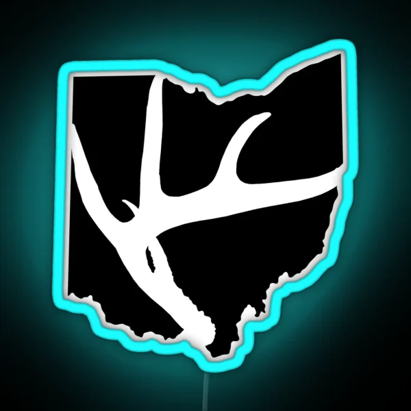 Ohio Deer Hunting Led RGB Neon Sign