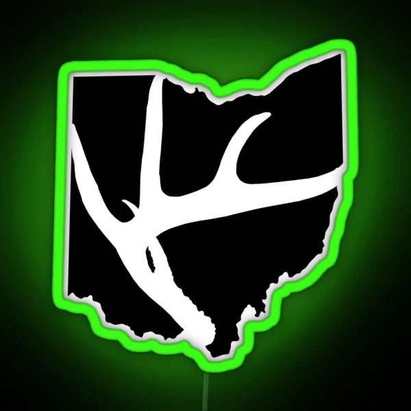 Ohio Deer Hunting Led RGB Neon Sign