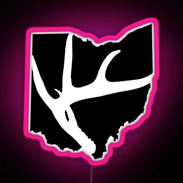 Ohio Deer Hunting Led RGB Neon Sign