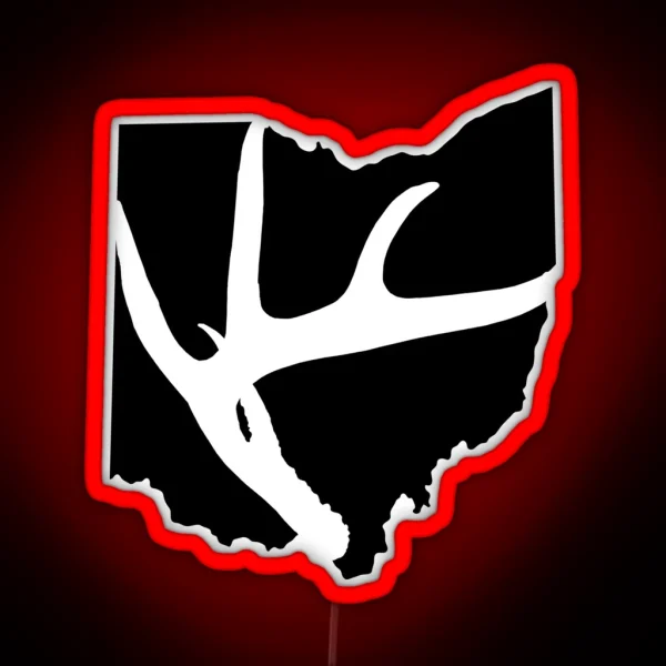 Ohio Deer Hunting Led RGB Neon Sign