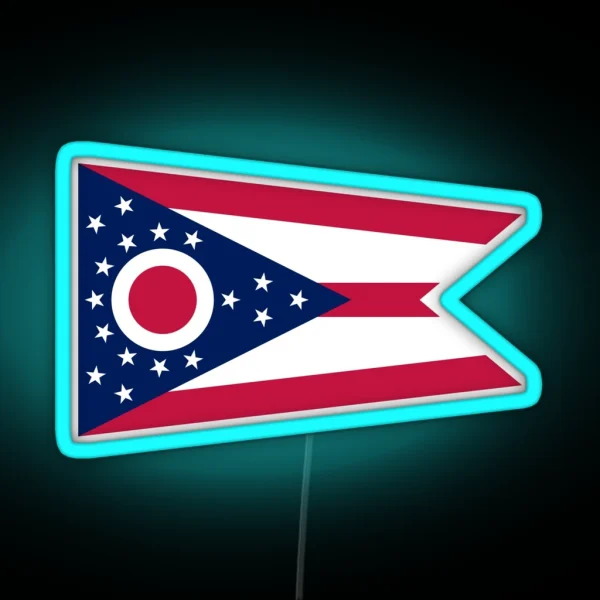Ohio Flag RGB Neon Sign