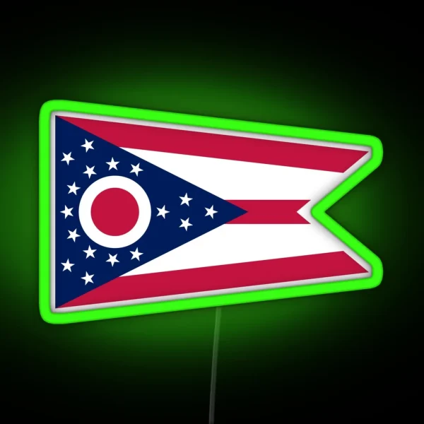 Ohio Flag RGB Neon Sign