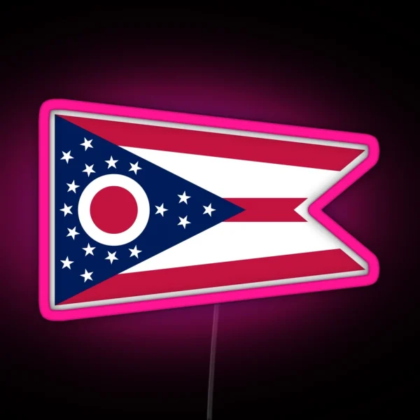 Ohio Flag RGB Neon Sign