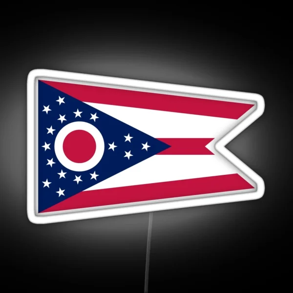Ohio Flag RGB Neon Sign