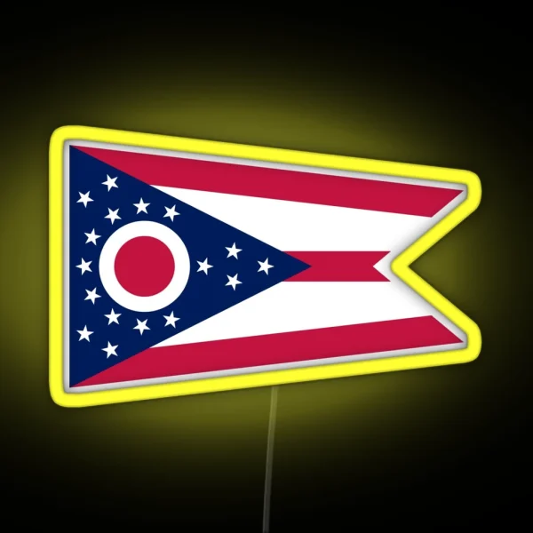 Ohio Flag RGB Neon Sign