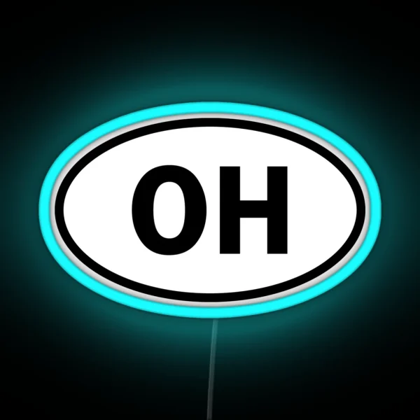 Ohio OH Oval Led And More RGB Neon Sign