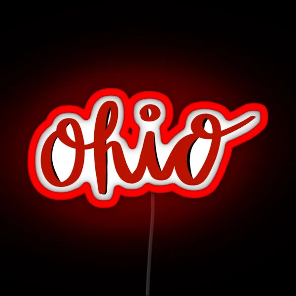 Ohio Script RGB Neon Sign