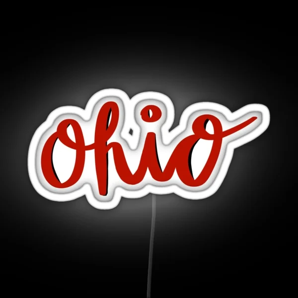 Ohio Script RGB Neon Sign