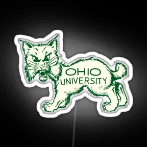 Ohio University Bobcat Vintage Buckeye State RGB Neon Sign