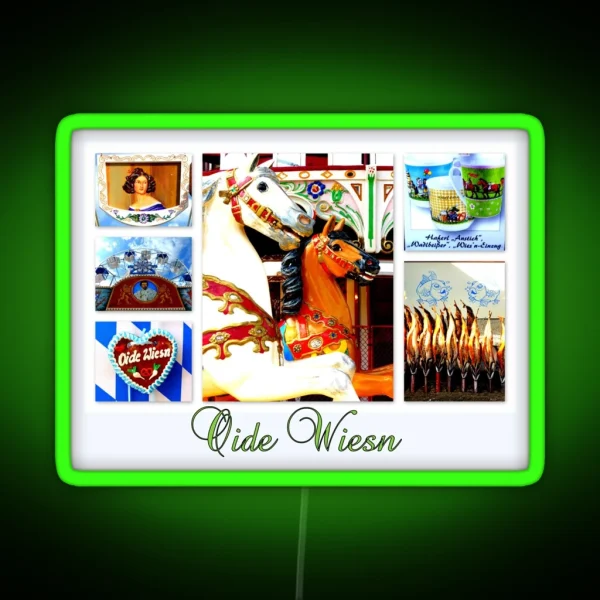 Oide Wiesn RGB Neon Sign