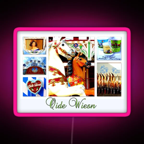 Oide Wiesn RGB Neon Sign