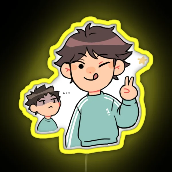 Oikawa And Iwaizumi RGB Neon Sign