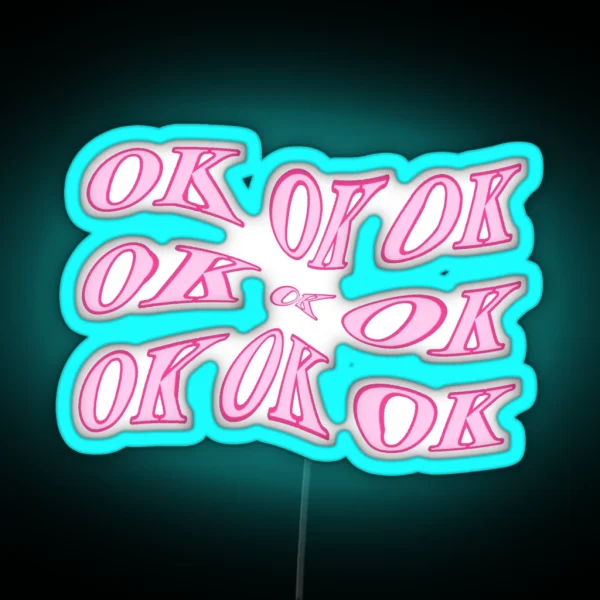 Ok Pink RGB Neon Sign