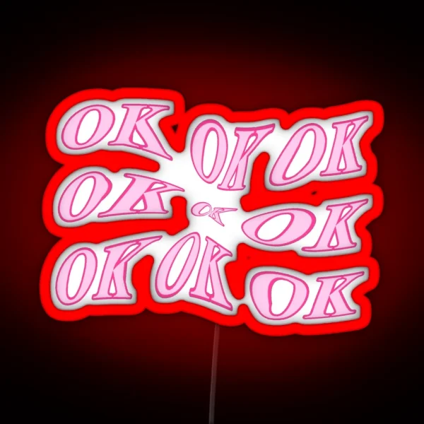 Ok Pink RGB Neon Sign