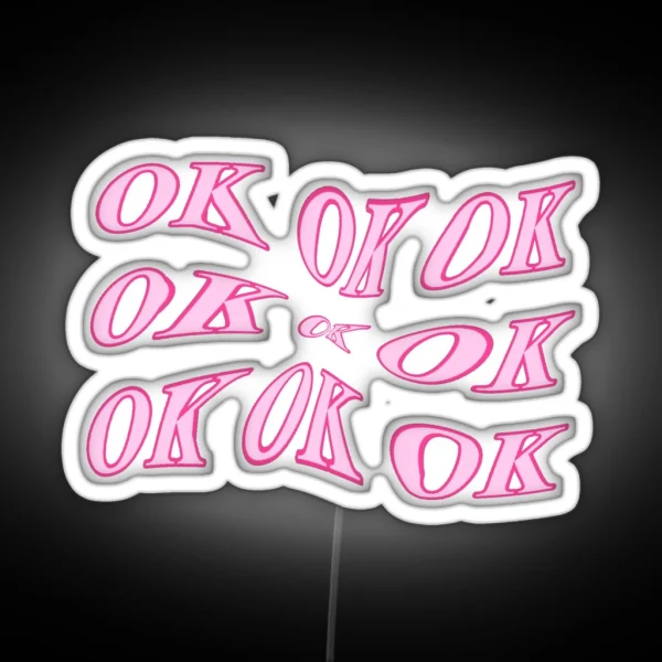 Ok Pink RGB Neon Sign