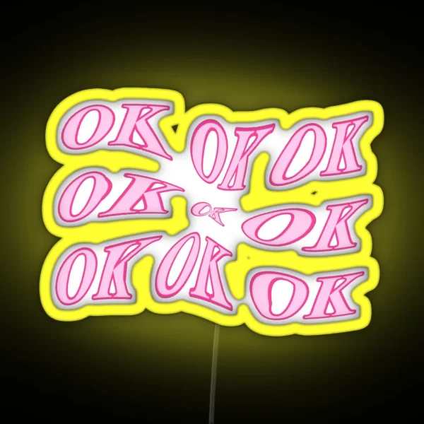Ok Pink RGB Neon Sign