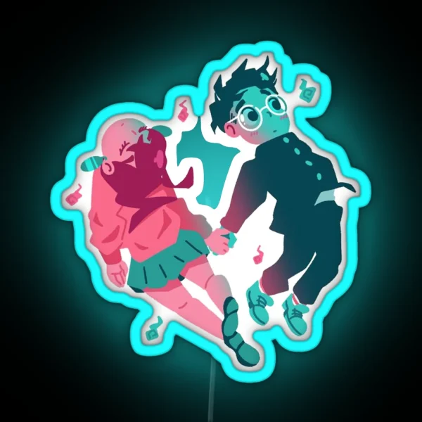 Okarun And Ayase RGB Neon Sign