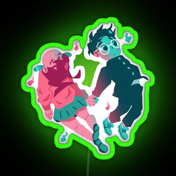 Okarun And Ayase RGB Neon Sign