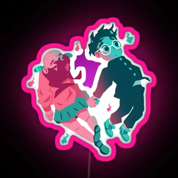 Okarun And Ayase RGB Neon Sign