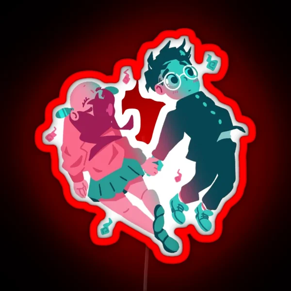 Okarun And Ayase RGB Neon Sign