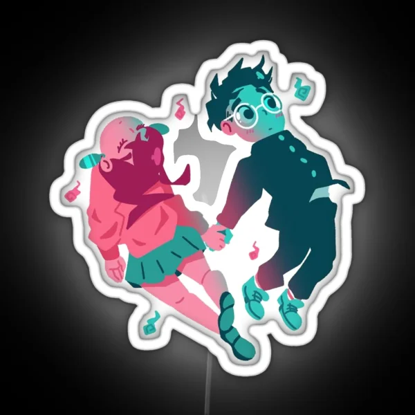 Okarun And Ayase RGB Neon Sign