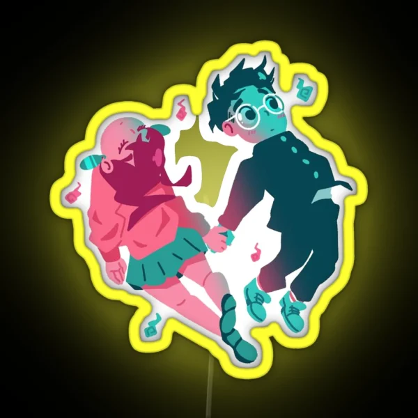 Okarun And Ayase RGB Neon Sign
