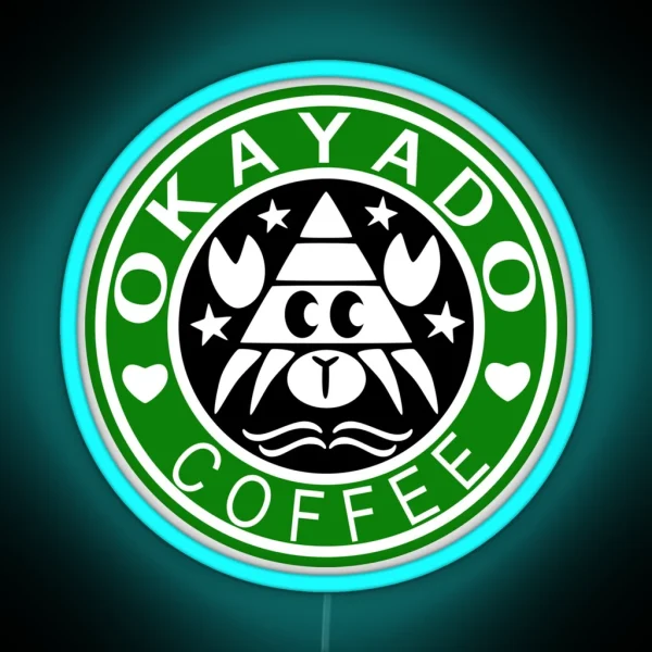 Okayado Coffee RGB Neon Sign
