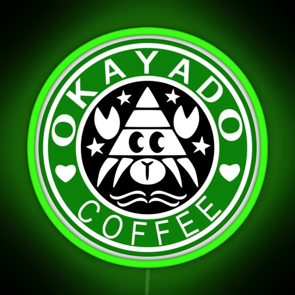 Okayado Coffee RGB Neon Sign