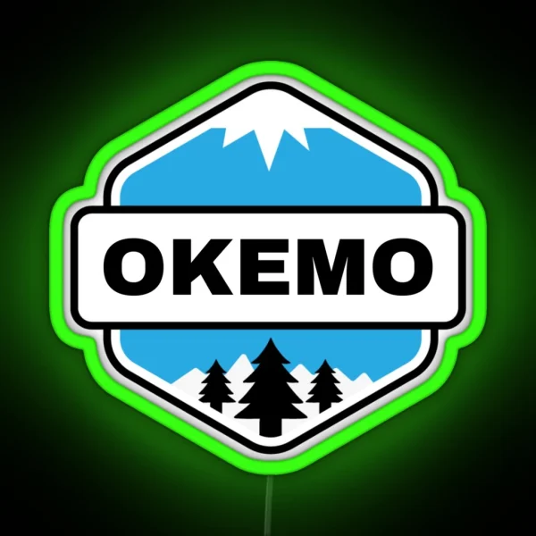 Okemo Vermont Mountain And Ski RGB Neon Sign