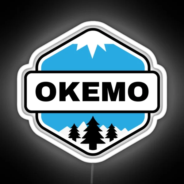 Okemo Vermont Mountain And Ski RGB Neon Sign