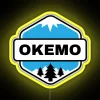 okemo vermont mountain ski neon sign vibrant colors yellow