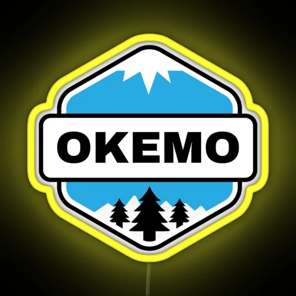 Okemo Vermont Mountain And Ski RGB Neon Sign