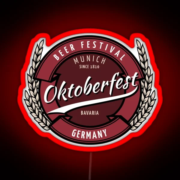 Oktoberfest German Tradition Since 1810 RGB Neon Sign