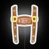RGB Neon Sign Oktoberfest Halloween Costume German Men and Boys in Lederhosen White Color
