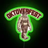 vibrant rgb neon oktoberfest sign