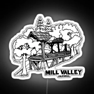 Old Mill Mill Valley California 1980 RGB Neon Sign