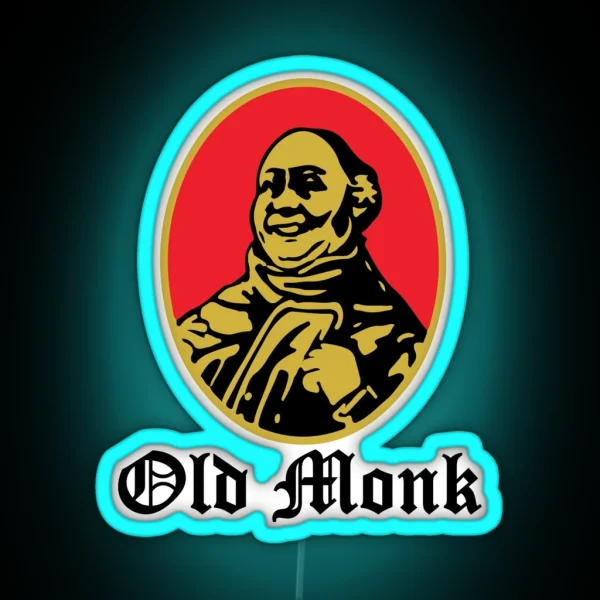Old Monk Vintage Indian Rum RGB Neon Sign