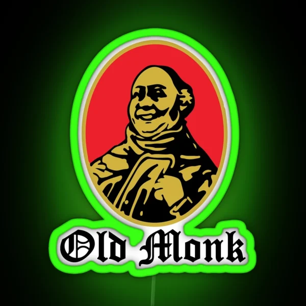 Old Monk Vintage Indian Rum RGB Neon Sign