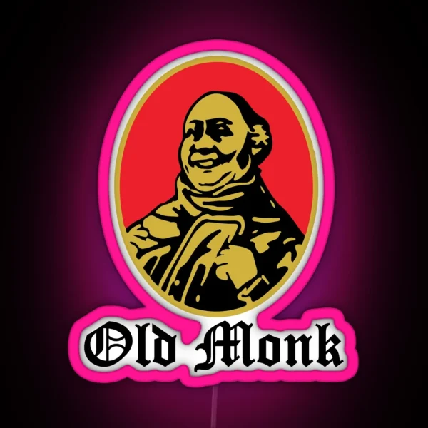 Old Monk Vintage Indian Rum RGB Neon Sign