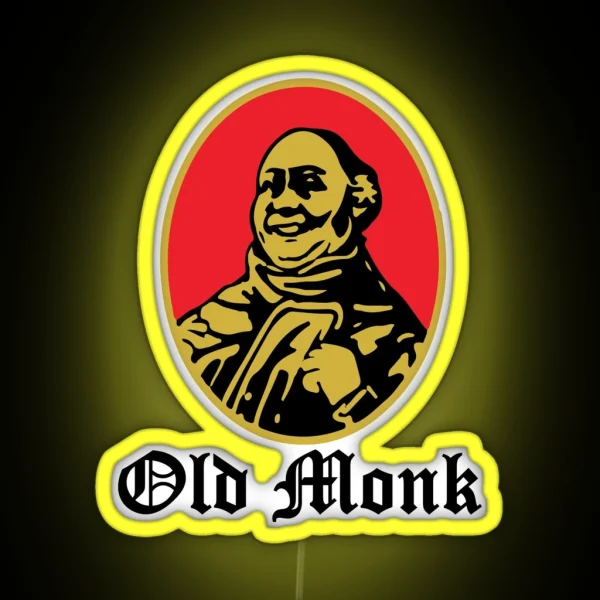 Old Monk Vintage Indian Rum RGB Neon Sign