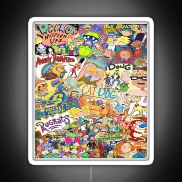 Old Nickelodeon Shows RGB Neon Sign