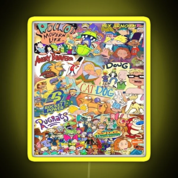 Old Nickelodeon Shows RGB Neon Sign