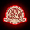 old pal tackle boxes vintage rgb neon sign from 1953 in red