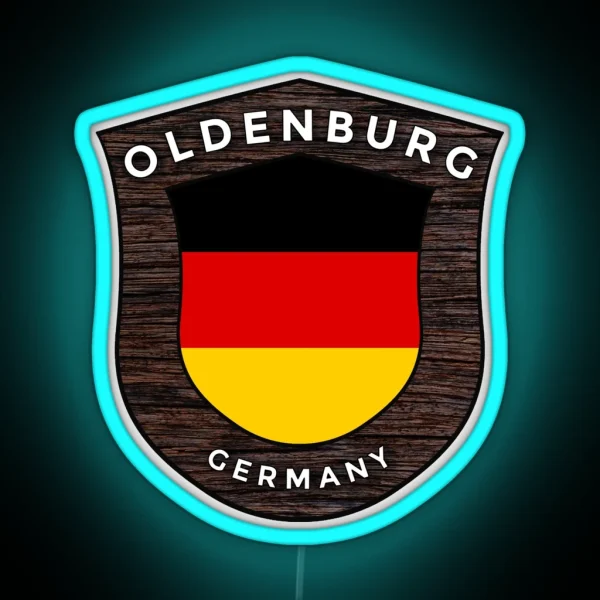 Oldenburg Germany Emblem Flag RGB Neon Sign
