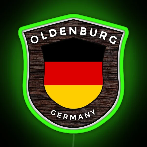 Oldenburg Germany Emblem Flag RGB Neon Sign