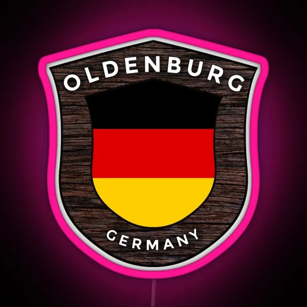 Oldenburg Germany Emblem Flag RGB Neon Sign