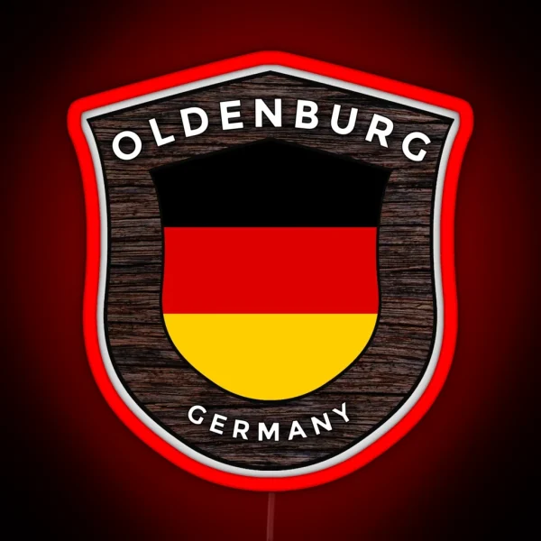 Oldenburg Germany Emblem Flag RGB Neon Sign