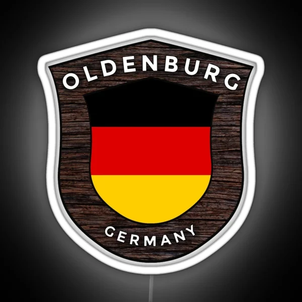 Oldenburg Germany Emblem Flag RGB Neon Sign