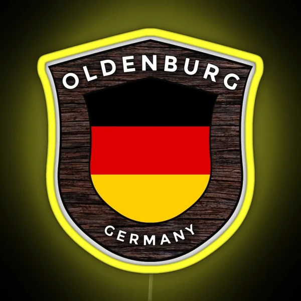 Oldenburg Germany Emblem Flag RGB Neon Sign